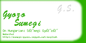 gyozo sumegi business card